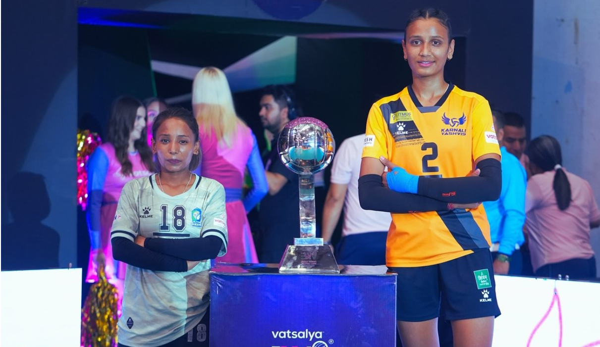 ललितपुरलाई हराउँदै कर्णालीले जित्यो महिला भलिबल लिगको उपाधि