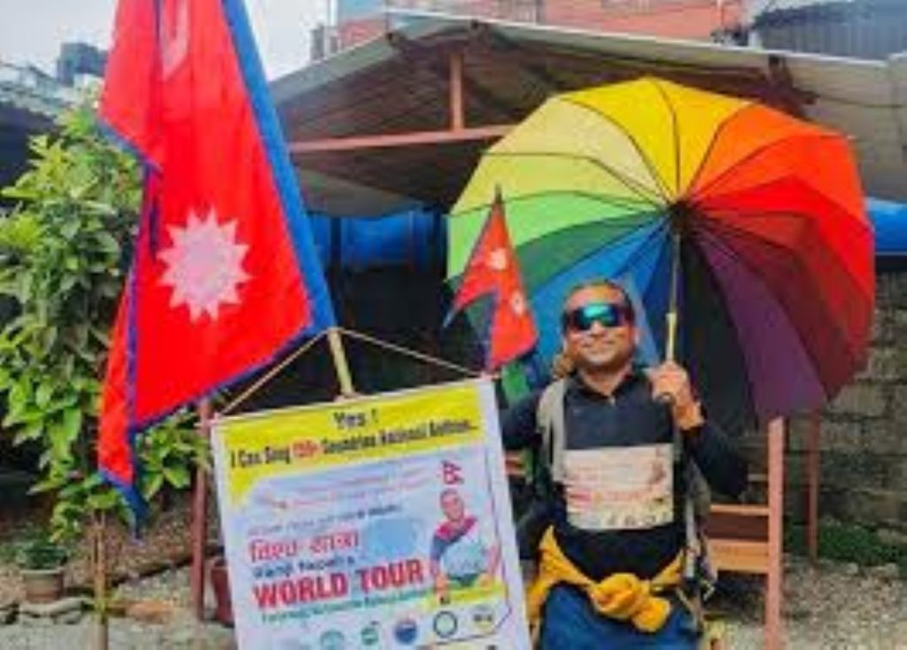 विश्वबन्धुत्वको सन्देश लिएर राष्ट्रगान यात्री नेपाली भारत यात्रामा