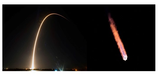 स्पेसएक्सद्वारा चन्द्रमामा दुई ल्यान्डर प्रक्षेपण