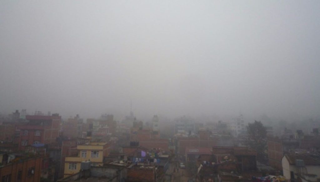काठमाडौंमा चिसो बढ्दो, तापक्रम ३ डिग्री सेल्सियसमा झर्यो