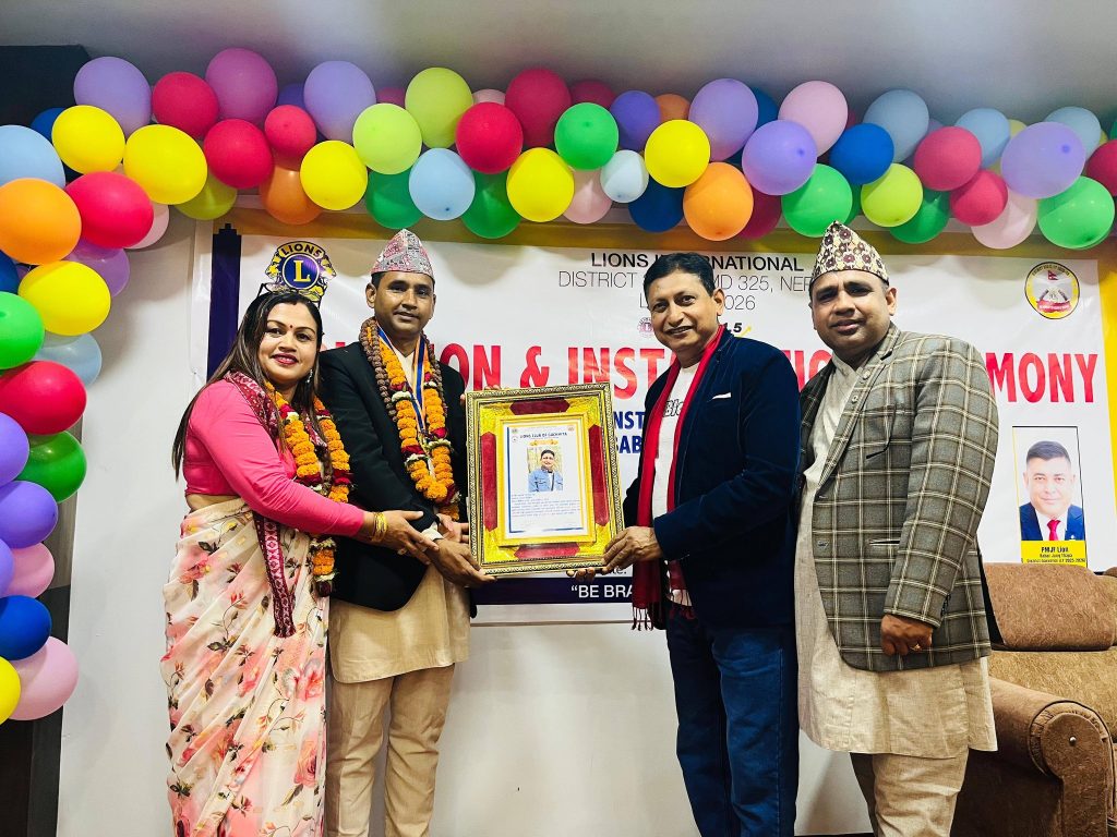 लायन्स क्लब अफ गछियाले पत्रकार शिव भट्टराई भोजपुरेलाई गर्यो सम्मान, पत्रकारिता यात्राको प्रशंसा