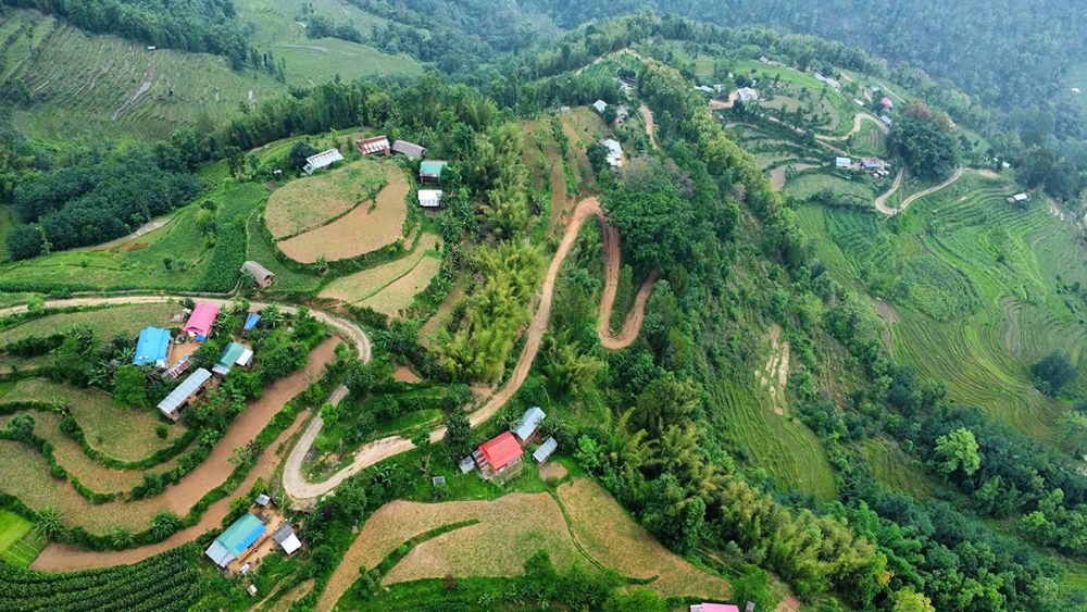 A view of Guth Village, Bhojpur